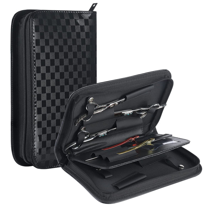 Large Hair Stylist Scissor Holder Pouch Cases for Hairdressers, Salon Tools Holster Bag, Pu Leather
