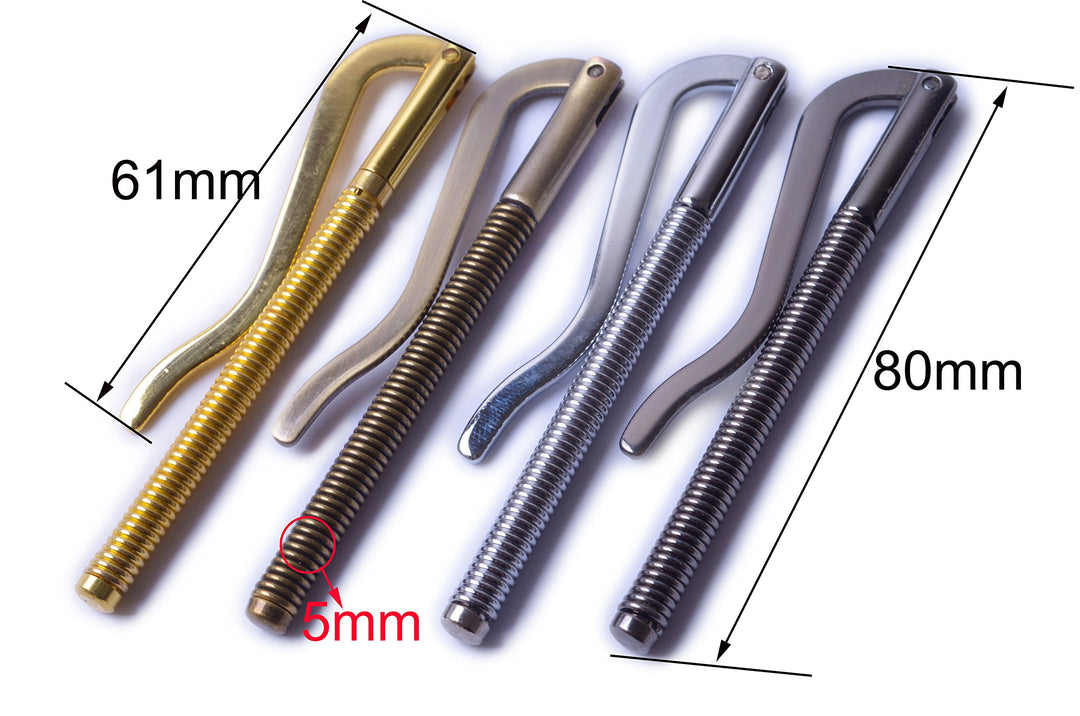 3pcs 80mm Spring Money Clip Bar for Wallet Quality Leathercraft Accessories,Money Organizers Clip for Wallets,Money Holders,BBMC1 (3pcs, Black Gun) ââ‚¬¦