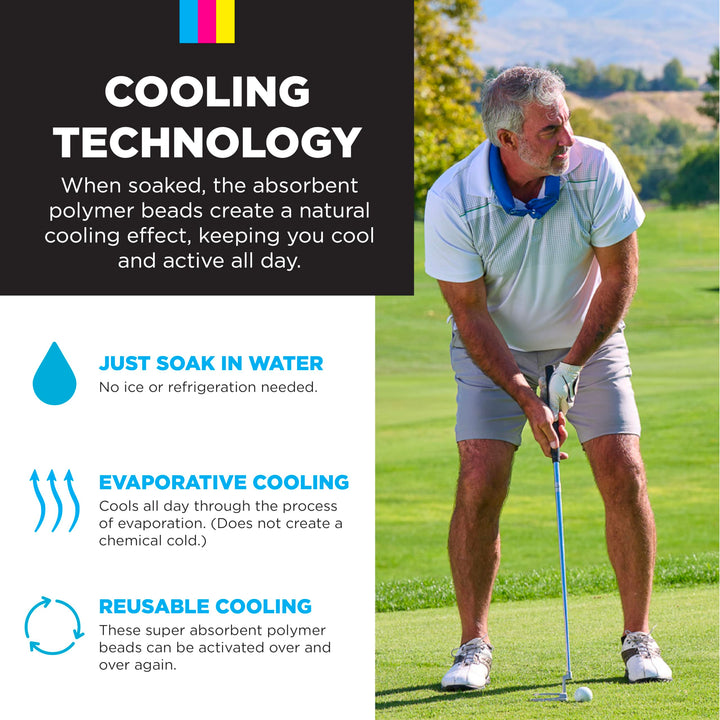 KOOLGATOR Evaporative Cooling Neck Wrap - Keep Cool in 