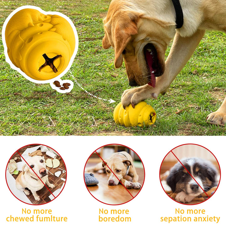 Dog Interactive Toys Indestructible Dog Toys Food Dispensing Treat Dispenser Dogs Puzzles Feeder Slow Feeding for Large/Medium/Small Aggressive Chewers Breeds
