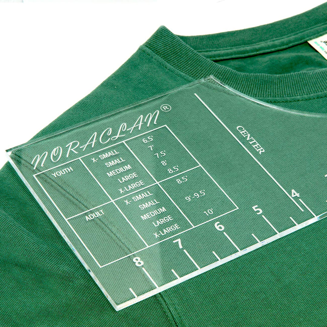 T-Shirt Rulers Guide, Shirt Alignment Tool for Applying Vinyl and Sublimation Designs On Shirts with Size Chart Built-in - HTV Alignment Tool
