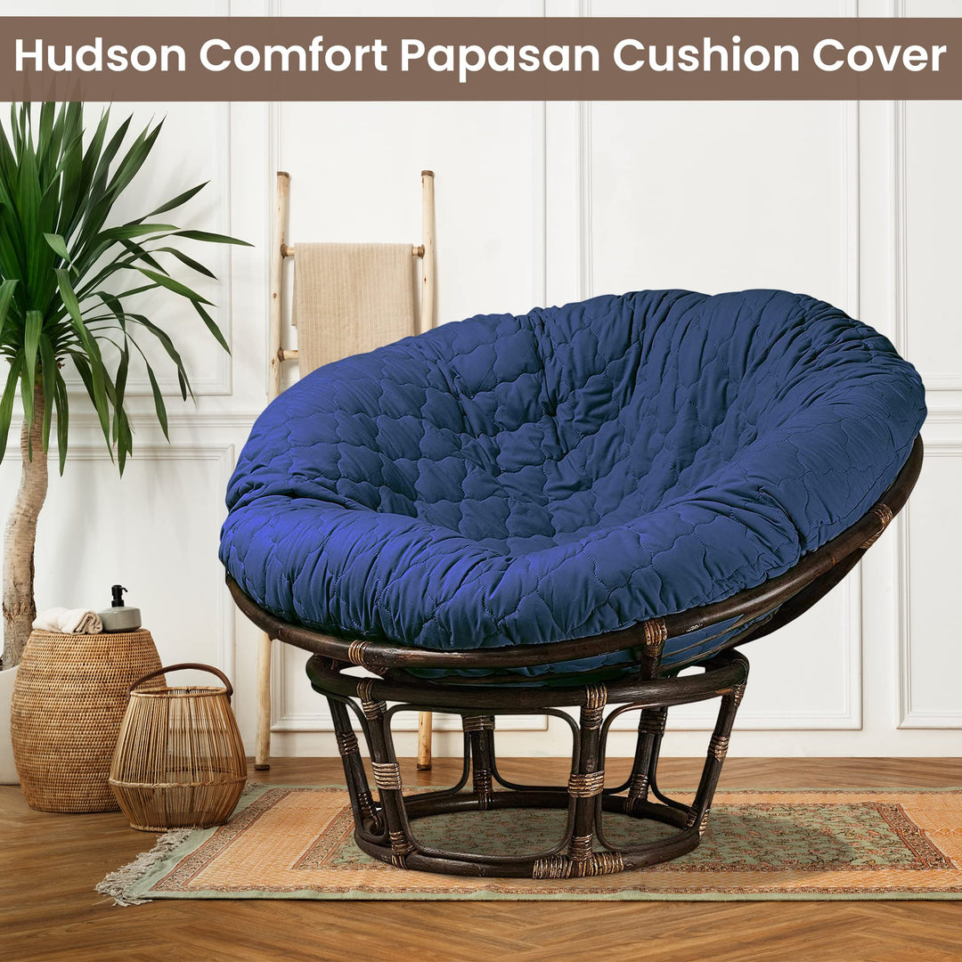 Hudson Comfort Papasan Cushion Cover - Quilted Shape, S