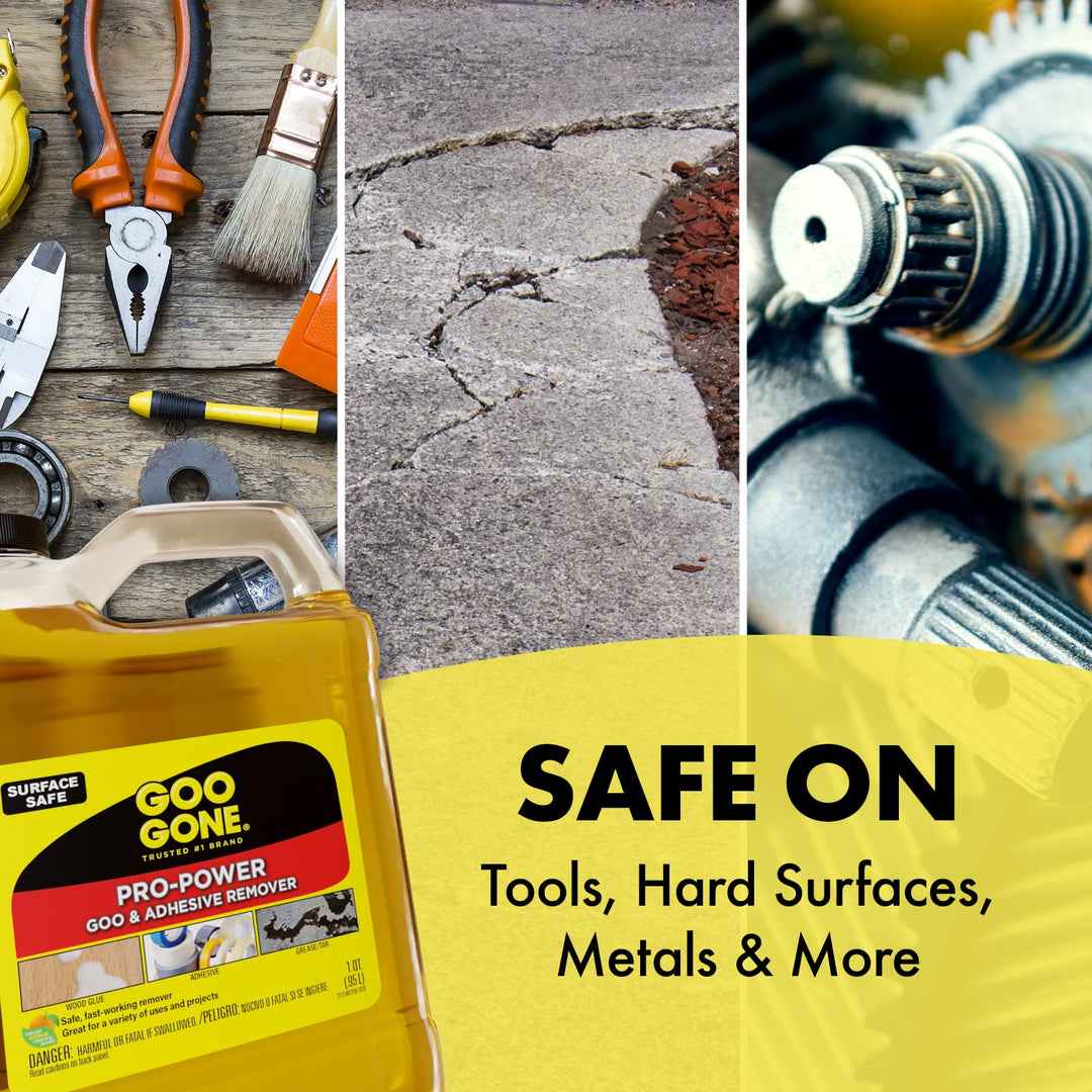 Pro-Power - 32 Ounce 2 Pack - Professional Strength Adhesive Remover, Removes Stickers, Tape, Grease and More