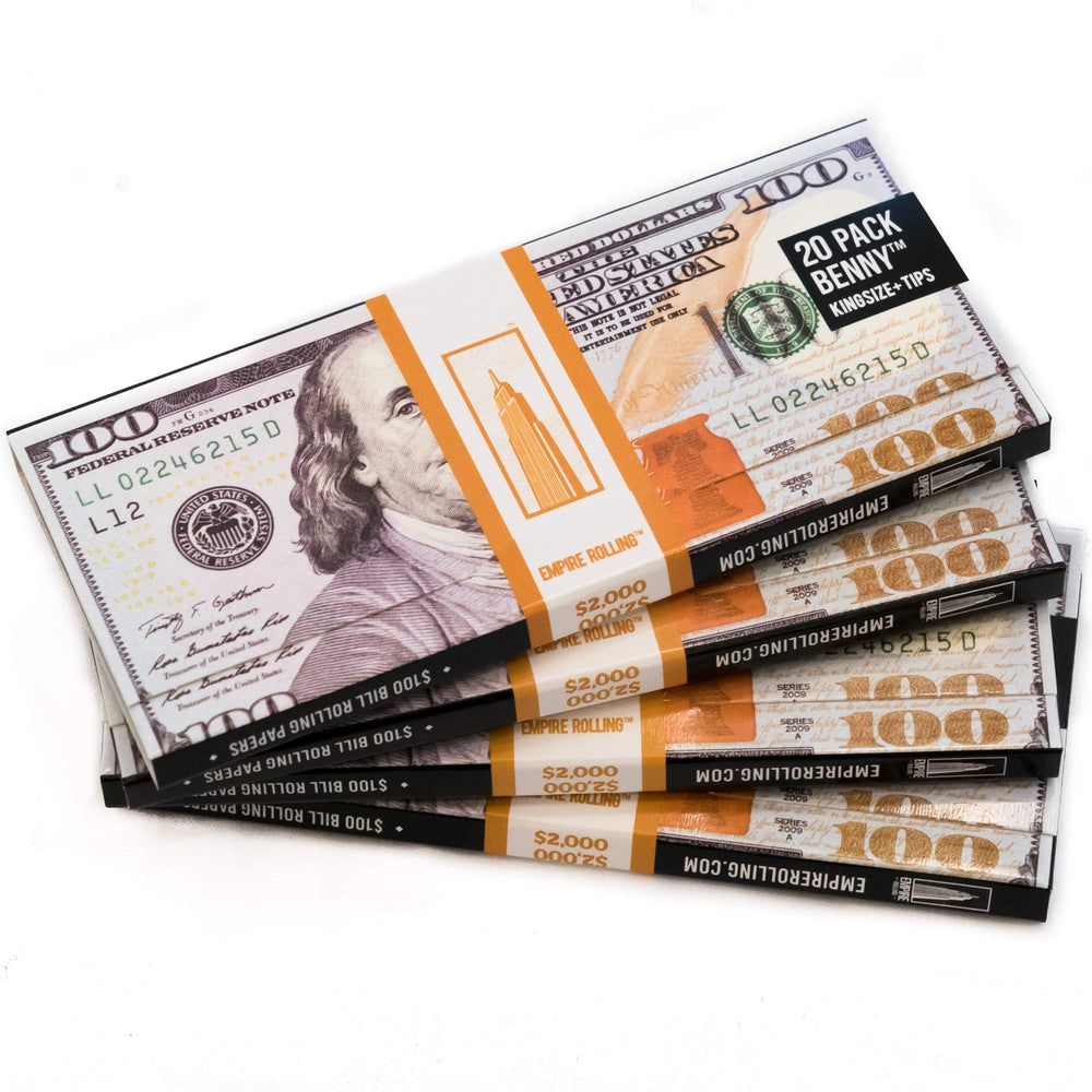 EMPIRE ROLLING - Four Pack Wallets $100 Bill Rolling Pa