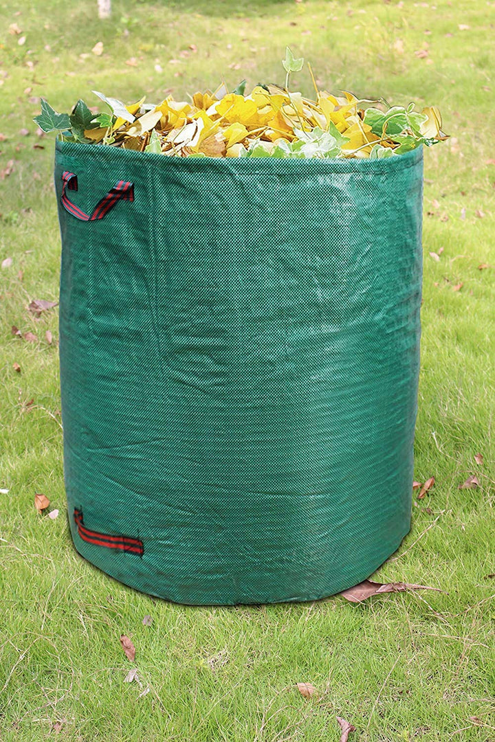 Garden Yard Waste Bags Sacks, Reuseable Gardening Lawn Leaf Bag Garden Tote Debris Container Pop up Grass Bin Landscape Pool Leaves Collector 272L