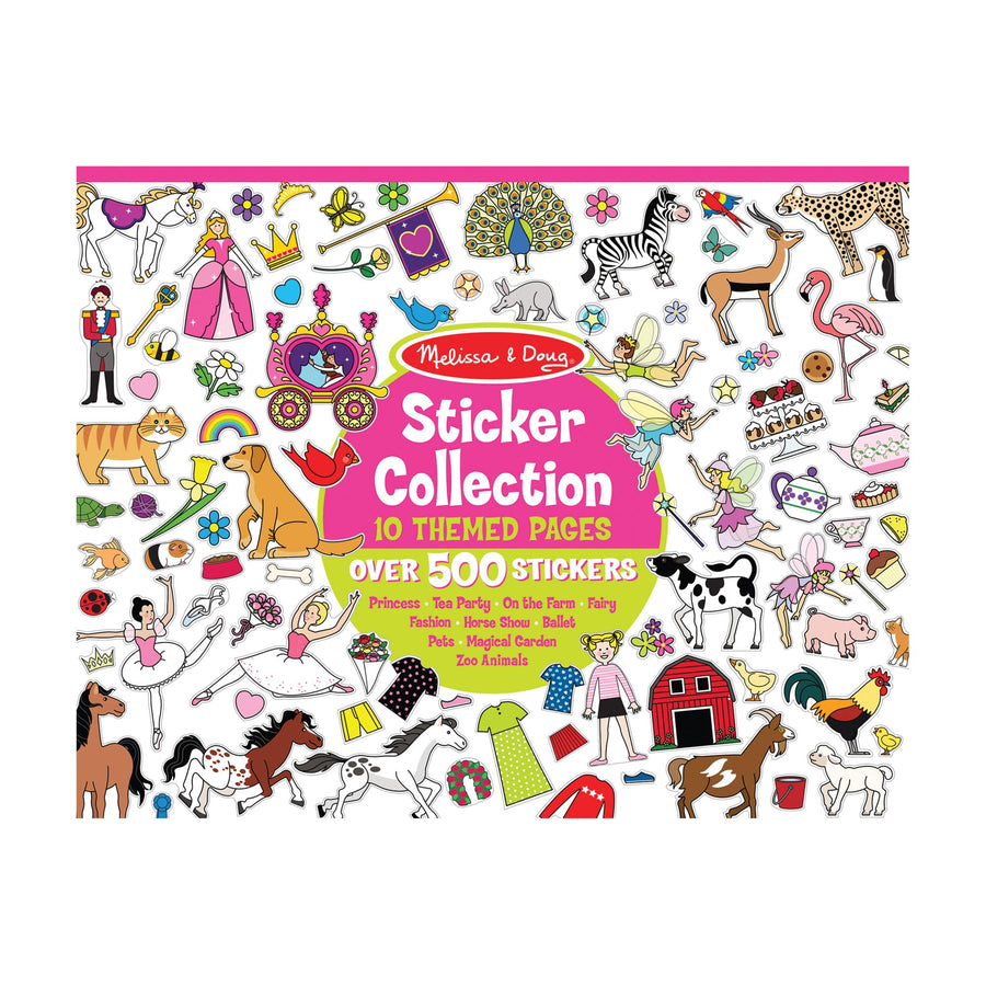 Sticker Collection Book: Princesses, Tea Party, Animals, and More - 500+ Stickers - FSC Certified