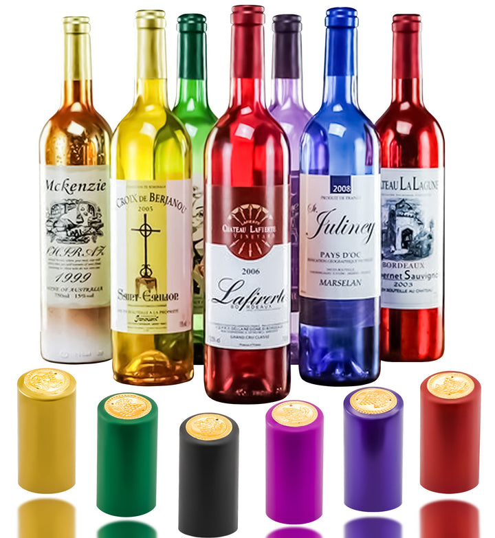 240 Pcs Heat Shrink Caps, Wine Shrink Wrap Wine Bottle Shrink Caps Wine Bottle Tops for Wine Cellars And Home Use