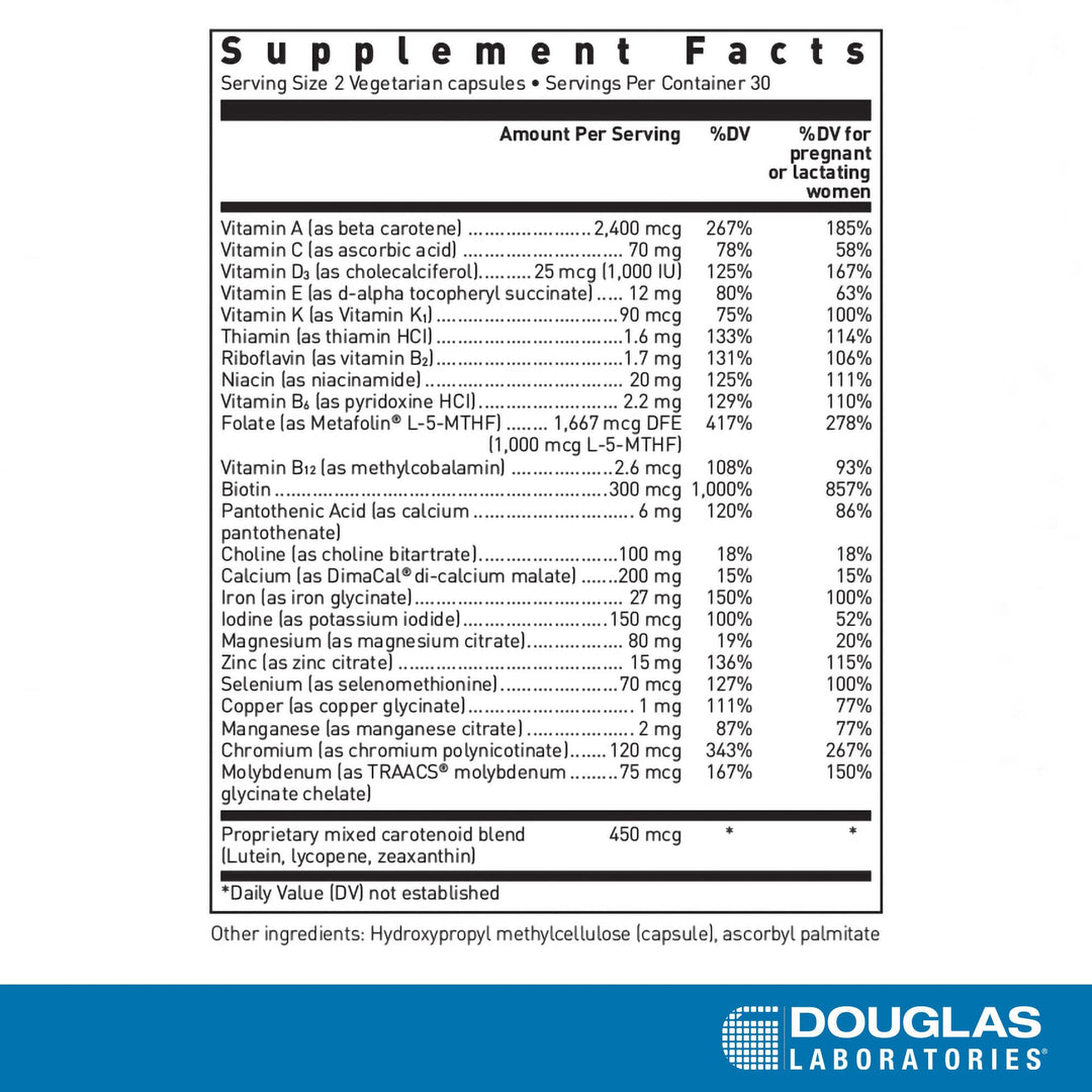 Prenatal | Essential Vitamins and Minerals to Support Maternal Health During Pregnancy* | 60 Capsules