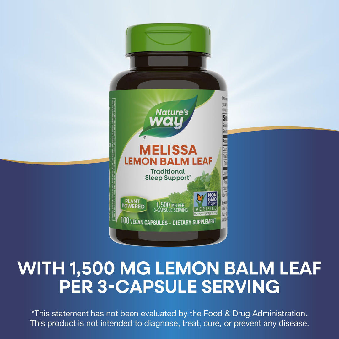 Nature&#39;s Way Melissa Lemon Balm Leaf, Tradition