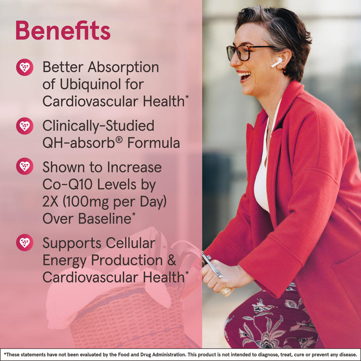 Jarrow Formulas Qh-Absorb Formulas Ubiquinol 100 Mg - 120 Count