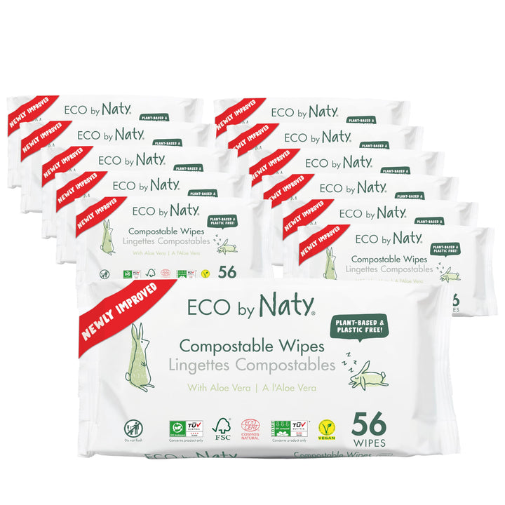 Nature Babycare Eco Sensitive Wipes with Aloe, Fragrance-Free, 672 Count
