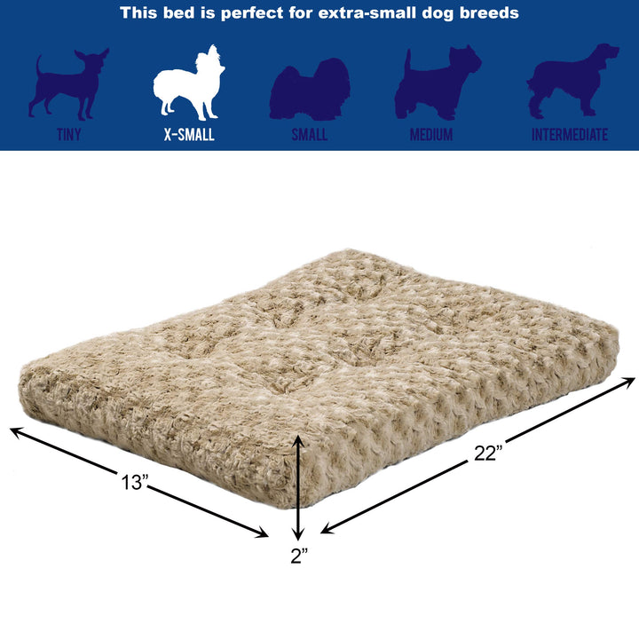 Midwest Homes for Pets Deluxe Dog Beds | Super Plush Dog &amp; Cat Beds Ideal for Dog Crates | Machine Wash &amp; Dryer Friendly, 1-Year Warranty