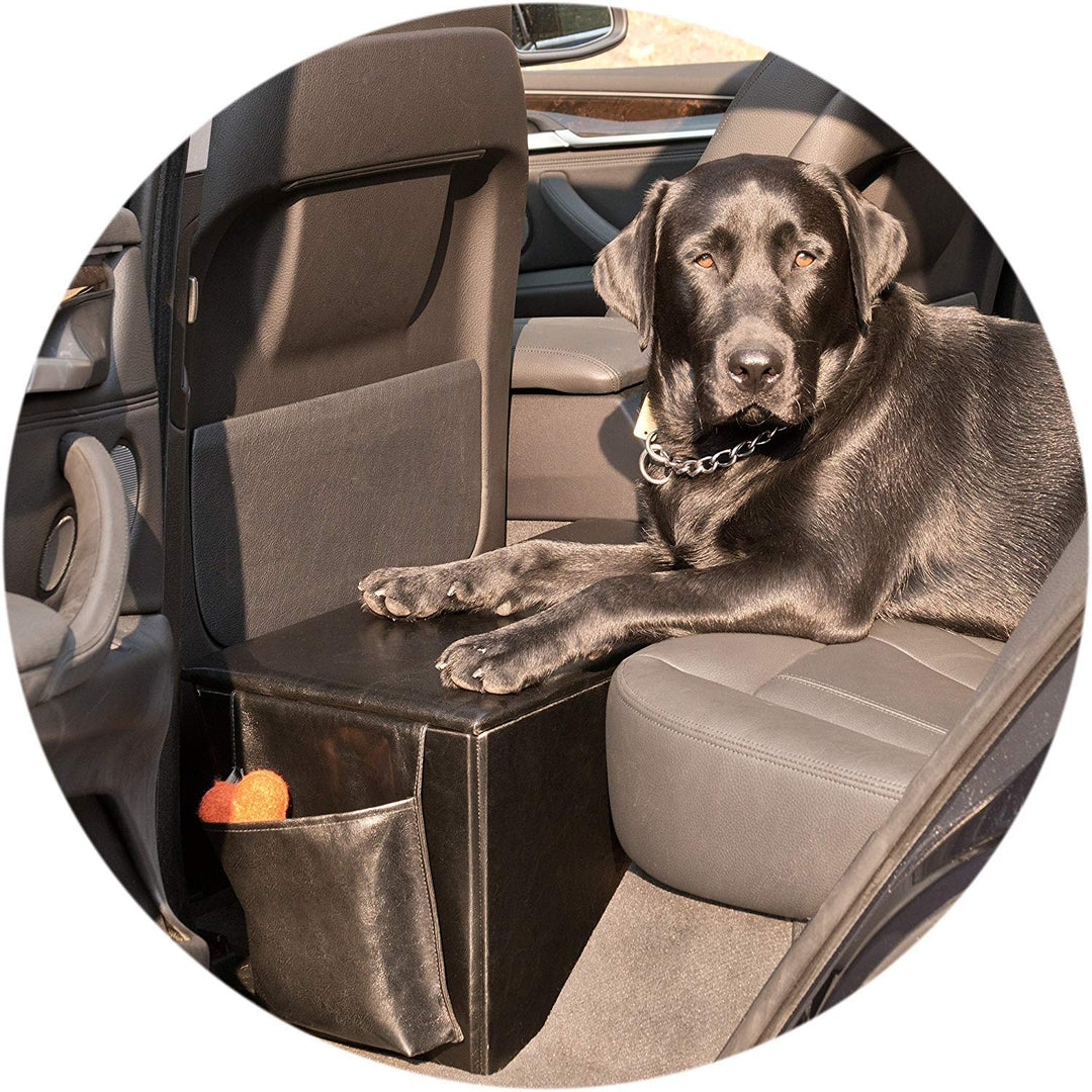 Orthopedic Sturdy Backseat Extender with Storage Black, Large (51 - 100 lbs)