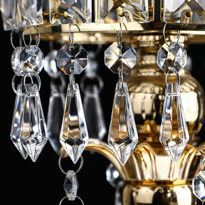 HDCRYSTALGIFTS Clear Chandelier Icicle Crystal Prisms O