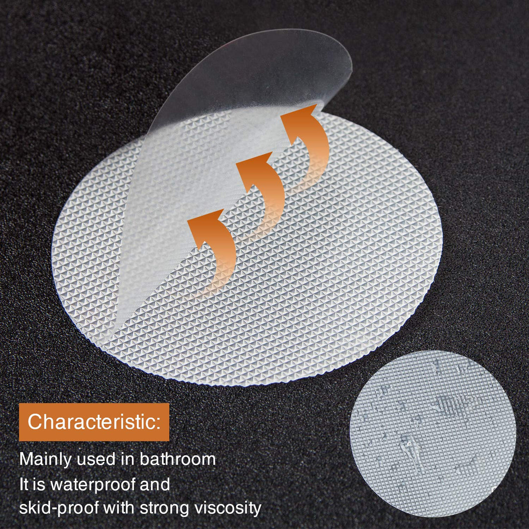 Original Non-Slip Bathtub Stickers, 24 PCS Safety Bathroom Tubs Showers Treads Adhesive Decals Scraper