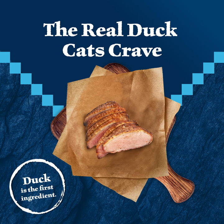 Blue Buffalo Wilderness Duck Supports Health and Wellness High-Protein &amp; Grain-Free Healthy Adult Dry Cat Food 11 lbs.