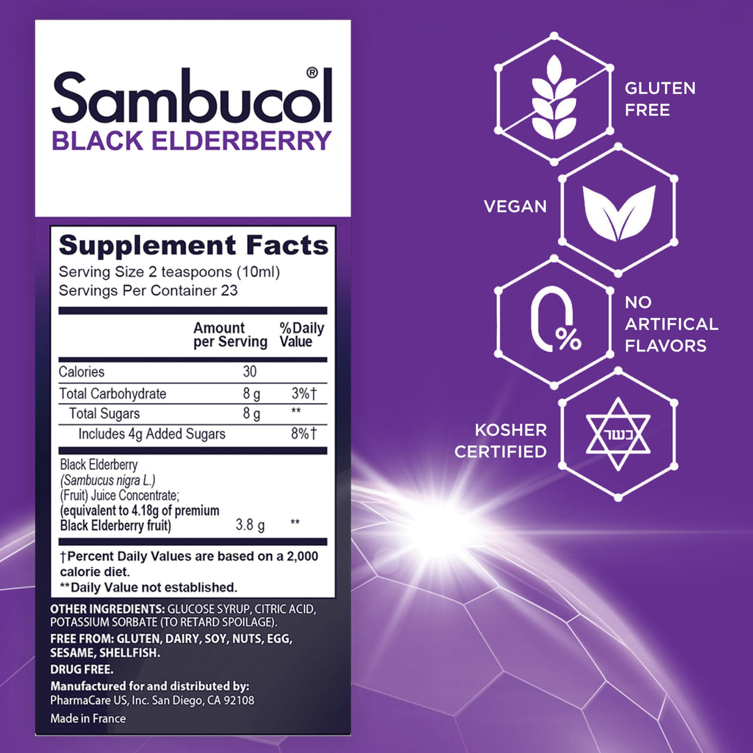 Sambucol Black Elderberry Syrup - Sambucus Elderberry S