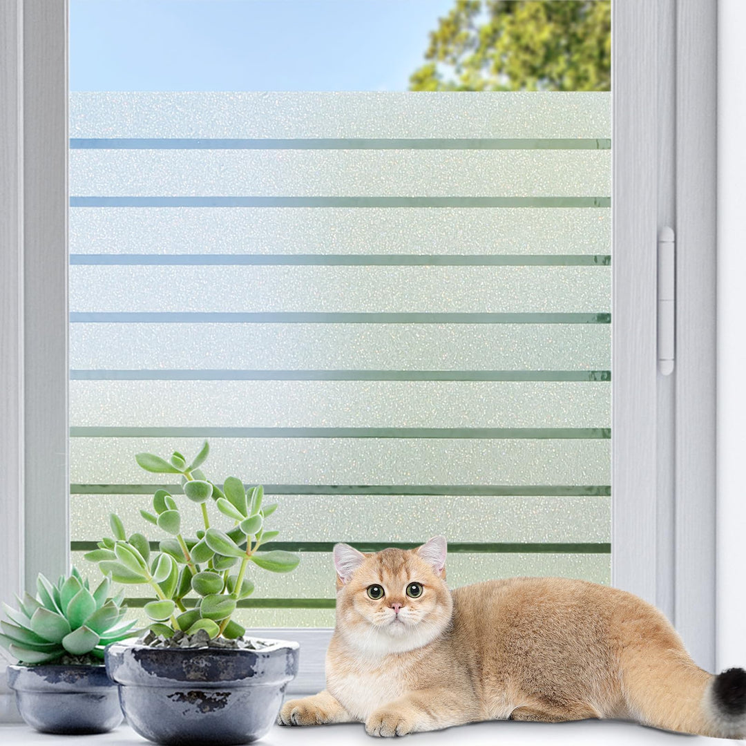 Coavas Window Privacy Film Frosted Glass Window Film He