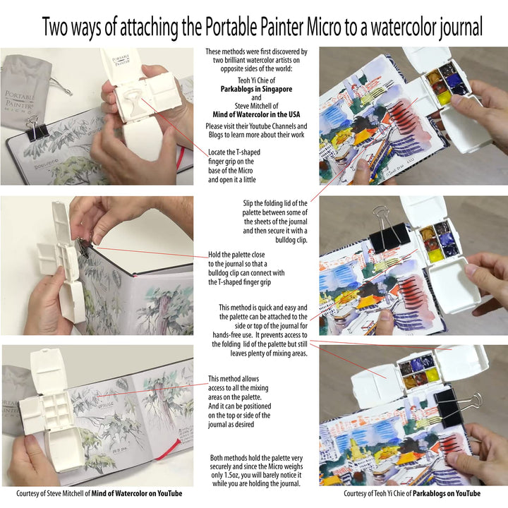 Micro Watercolor Palette - Travel - Feather-Weight - Simplify Your Life