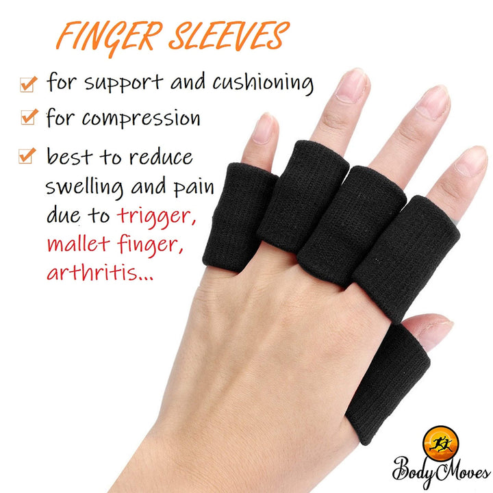 BodyMoves Finger Brace Splint Sleeve Thumb Support Prot