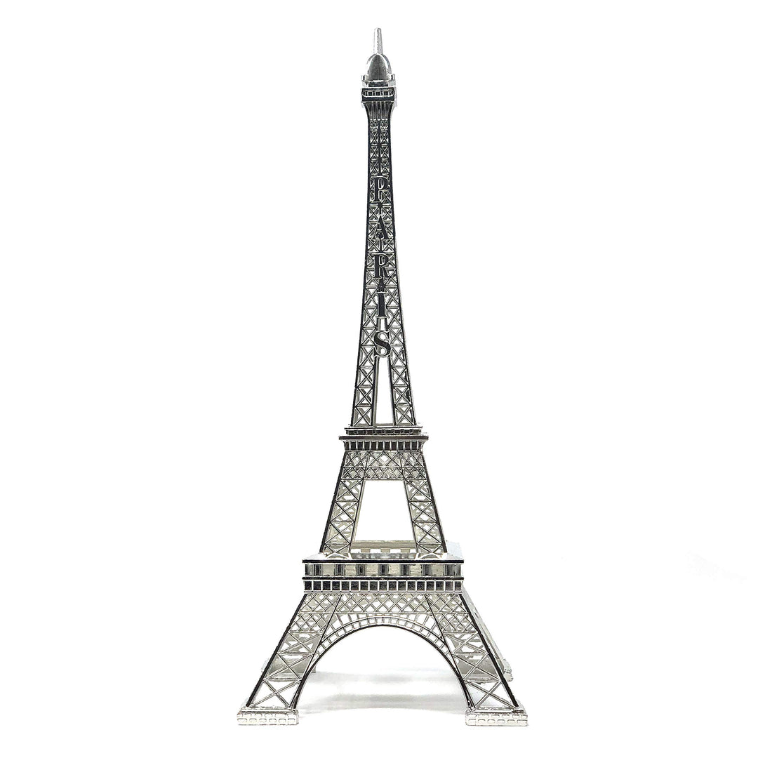15 Eiffel Tower Statue Decor Alloy Metal, Silver