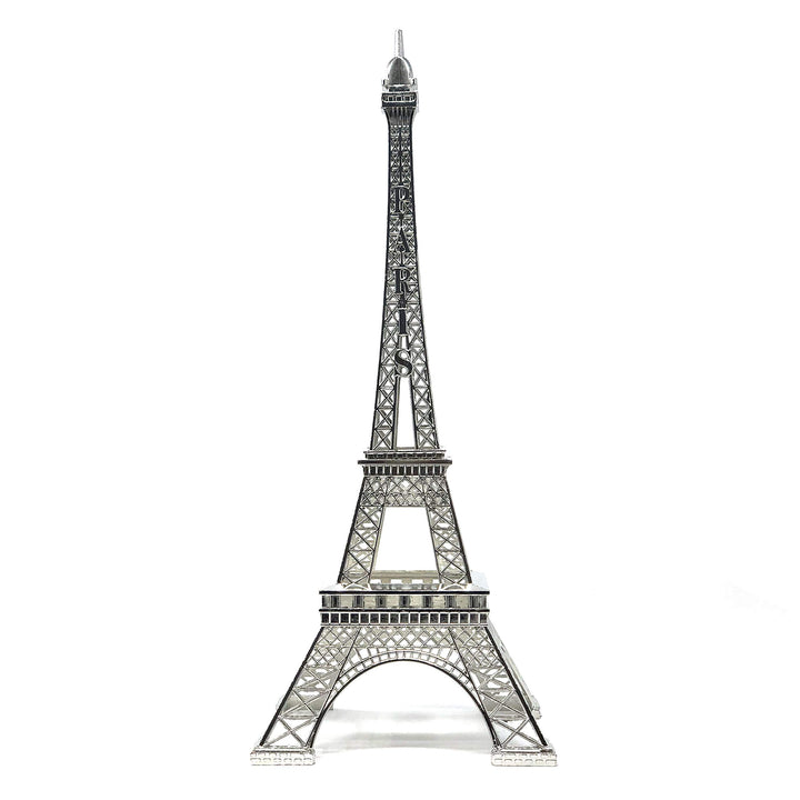 15 Eiffel Tower Statue Decor Alloy Metal, Silver