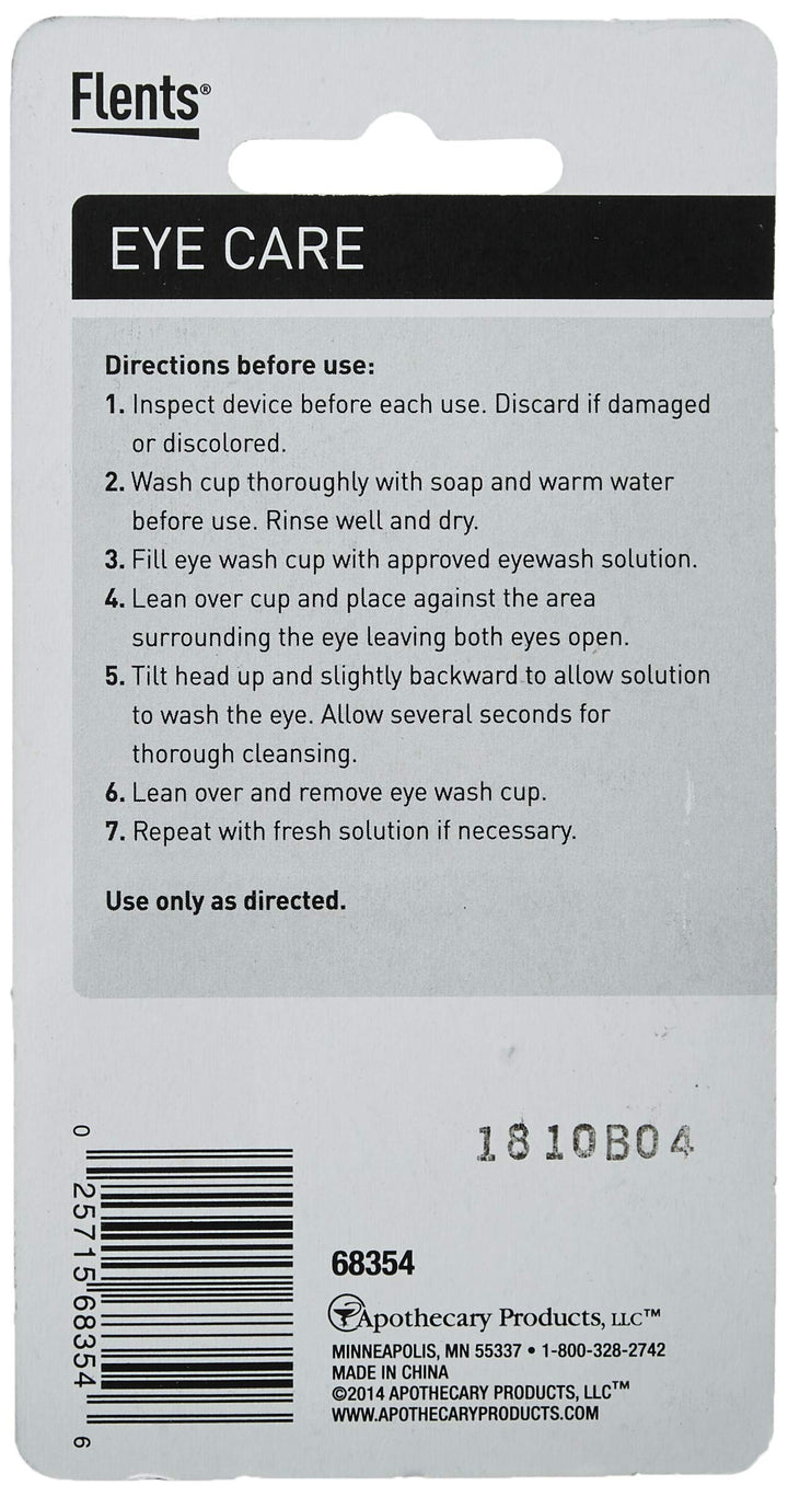 Flents Plastic Eye Wash Cup - (White)