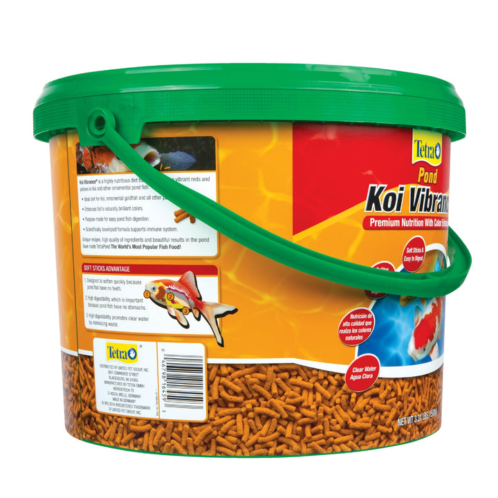 Pond Koi Vibrance, Soft Sticks, Easy to Digest Floating Pond Food, 3.31 lbs