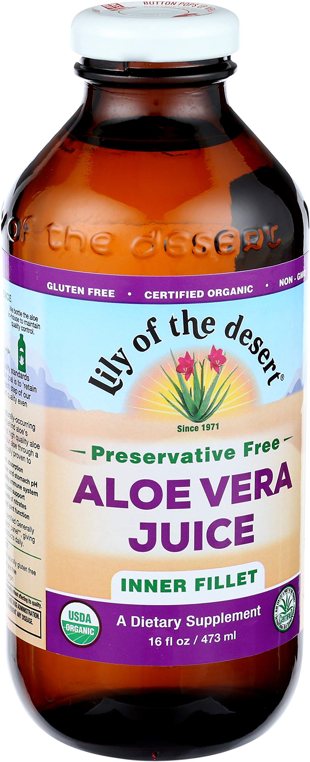 Lily Of The Desert Aloe Vera Juice, Preservative Free