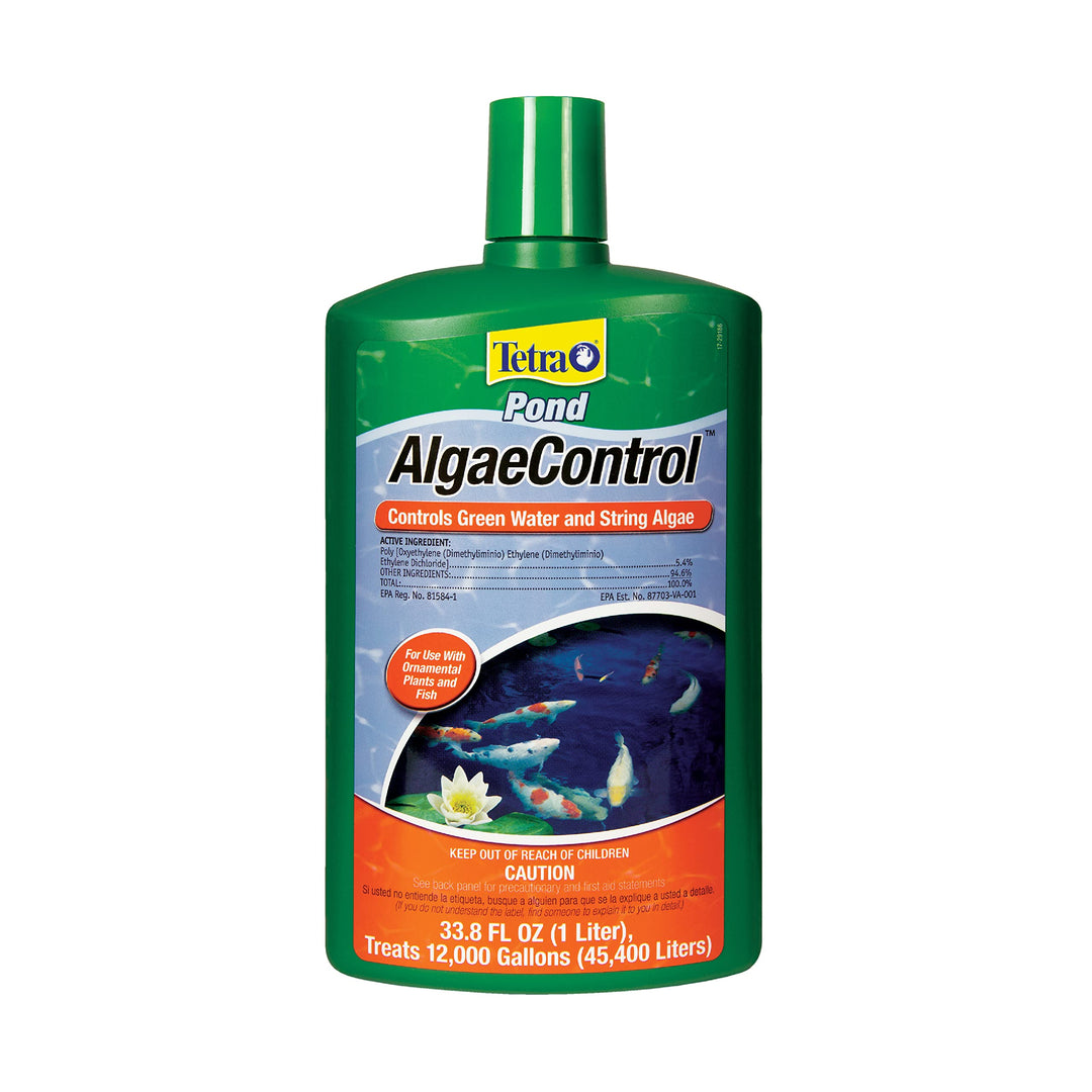 Pond Algae Control Treatment For Use With Fish &amp; Plants, 33.8-Ounce