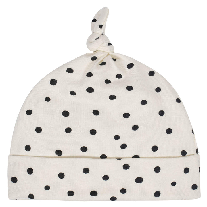 Baby Girls 2-Piece Gown and Cap Set, Ivory/Orange, 0-6 Months