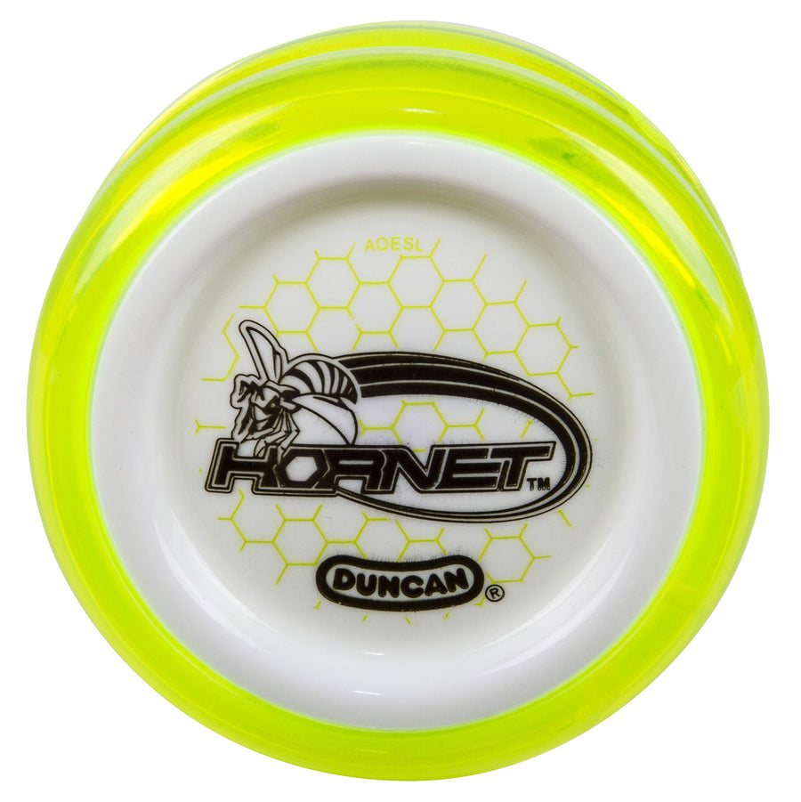 Toys Hornet Pro Looping Yo-Yo with String, Ball Bearing Axle and Plastic Body, Green with White Cap