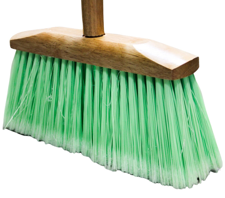 BLYSK Indoor/Outdoor Heavy Duty Wooden Broom Brush, Sweeper, Head Replacement Soft bristles, Great use for Home, Kitchen, Room, Office, Patio, Deck Floor (Broom Head)