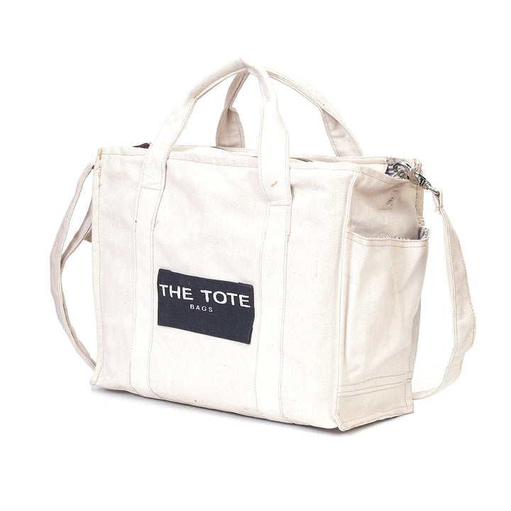 CLA The Tote Bags, Canvas Crossbody Bags for women, Canvas Handbags for Women, Canvas Tote Bag for Women (Off-White)