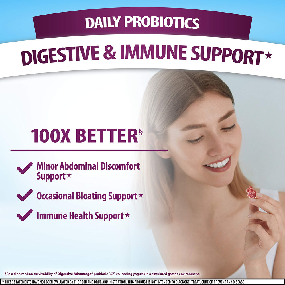 Digestive Advantage Probiotic Gummies For Digestive Hea