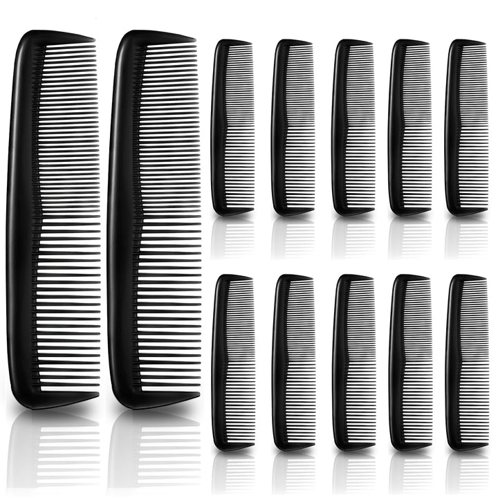 Buorsa Pack of 12 Quality Pocket Hair Comb Beard &amp; Mustache Combs for Men&#39;s Hair Beard Mustache.