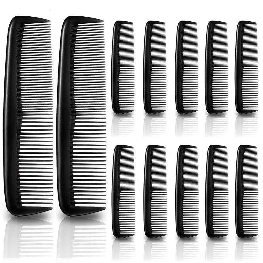 Buorsa Pack of 12 Quality Pocket Hair Comb Beard & Mustache Combs for Men's Hair Beard Mustache.