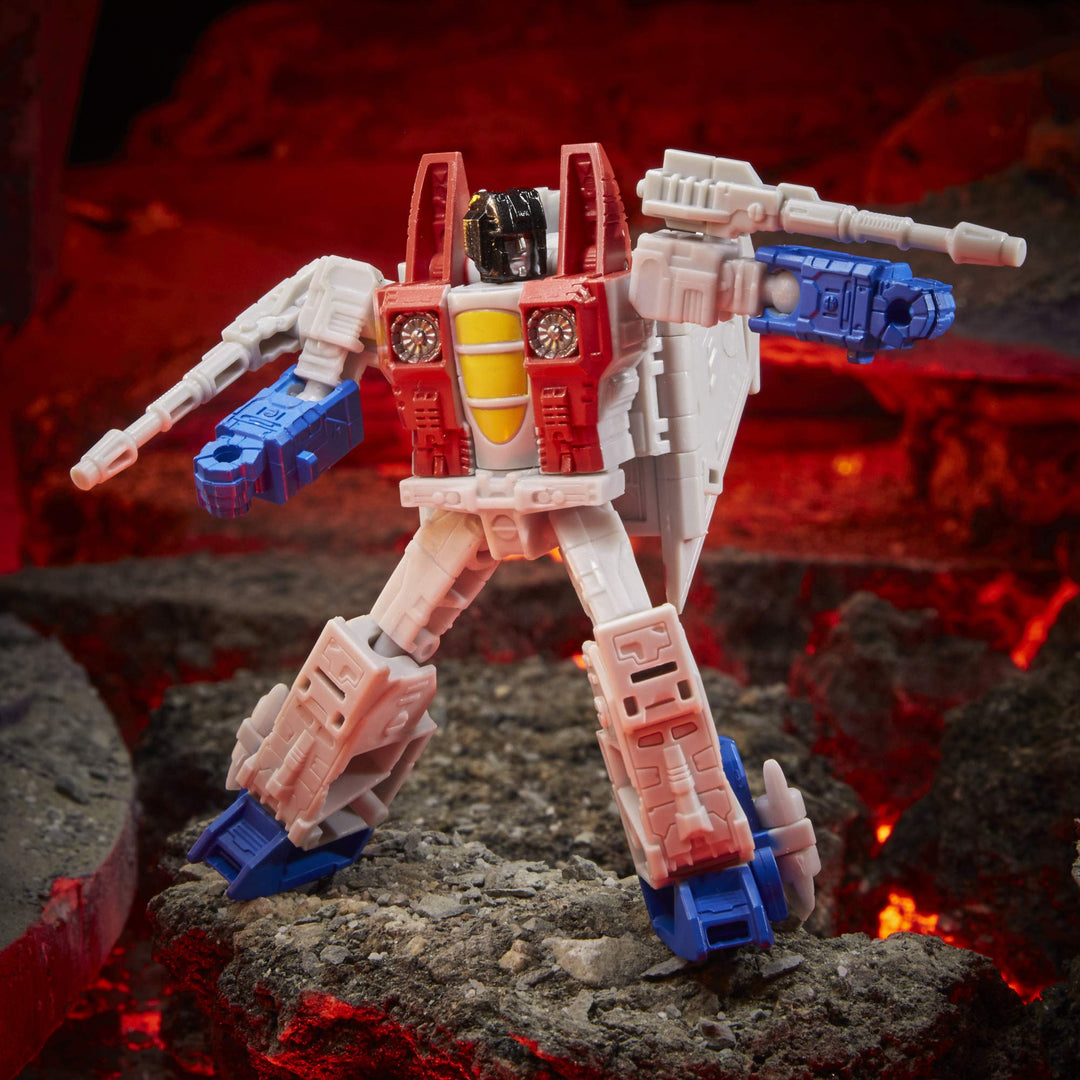 Transformers Toys Generations War for Cybertron: Kingdom Core Class WFC-K12 Starscream Action Figure - Kids Ages 8 and Up, 3.5-inch