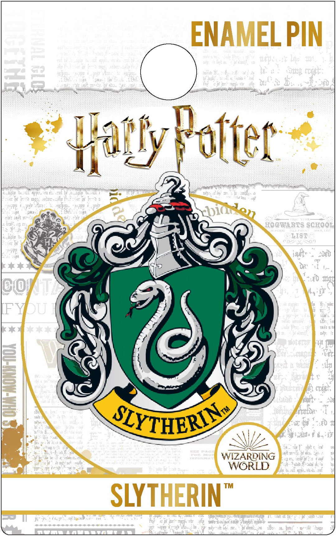 Harry Potter Slytherin Crest Enamel Pin