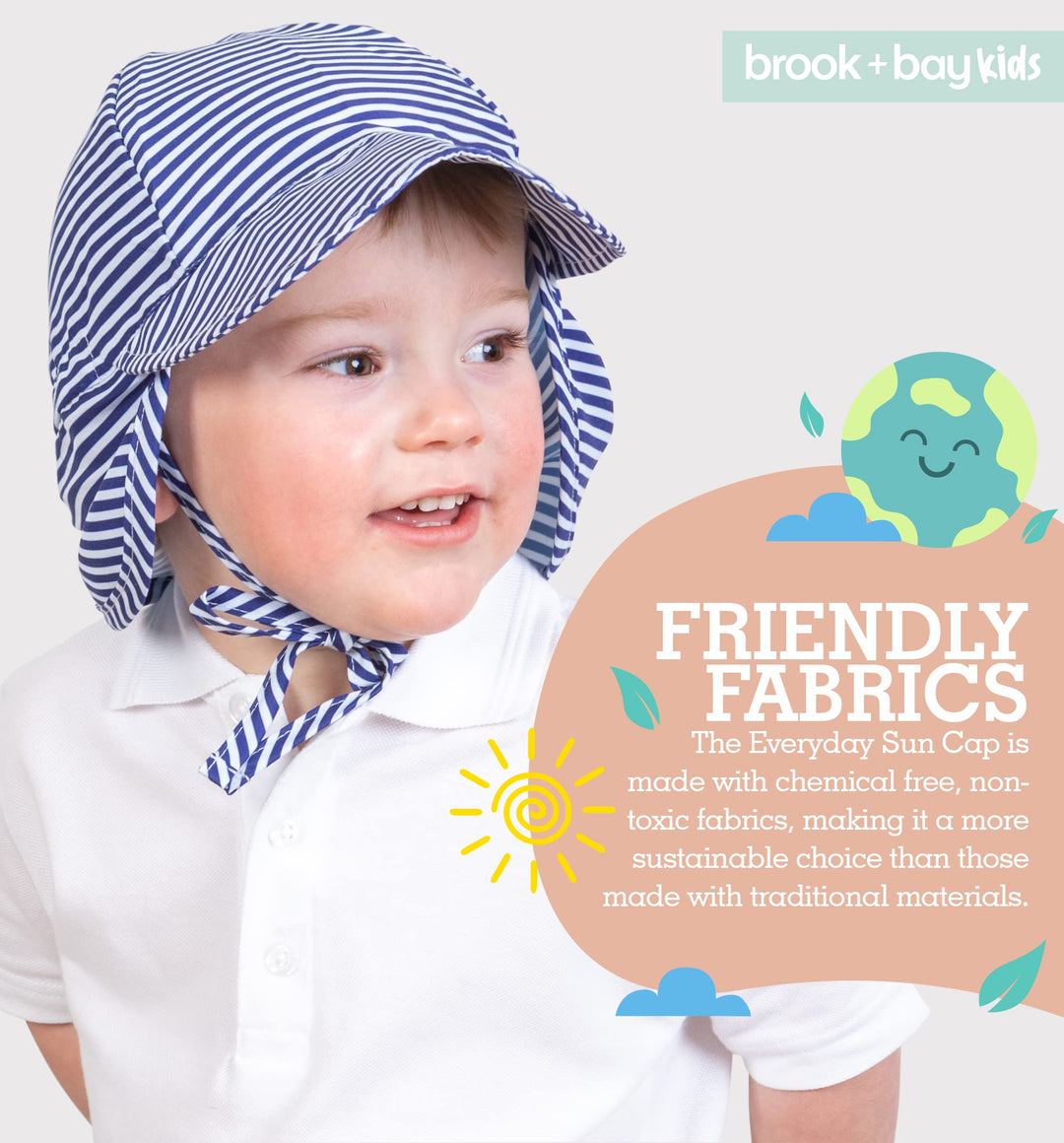 Baby Sun Hat - Beach Hat, Summer Hat, Swim Hat for Baby White Medium - White