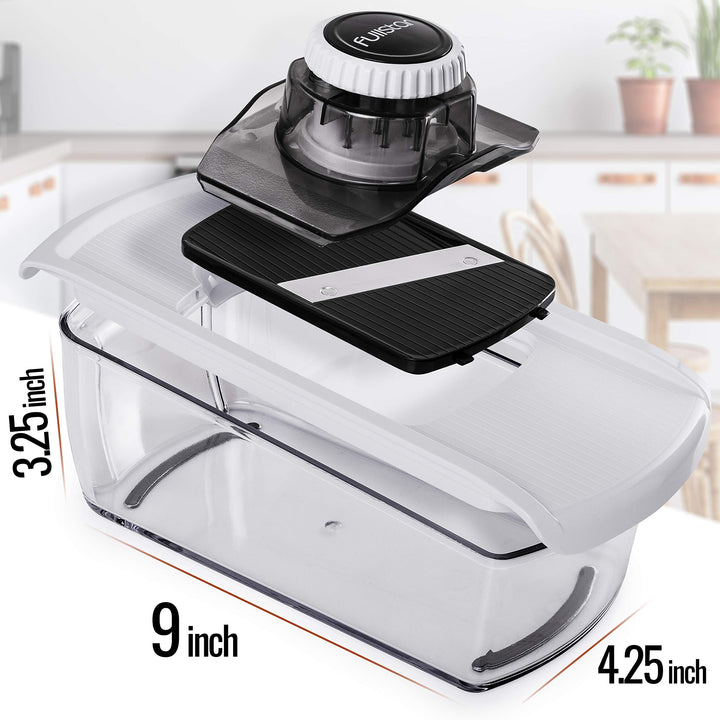 Fullstar Mandoline Slicer Spiralizer Vegetable Slicer - Cheese Slicer Food Slicer 6-in-1 Vegetable Spiralizer Potato Slicer Zoodle Maker BPA-Free Veggie Spiralizer Slicers for Fruits and Vegetables