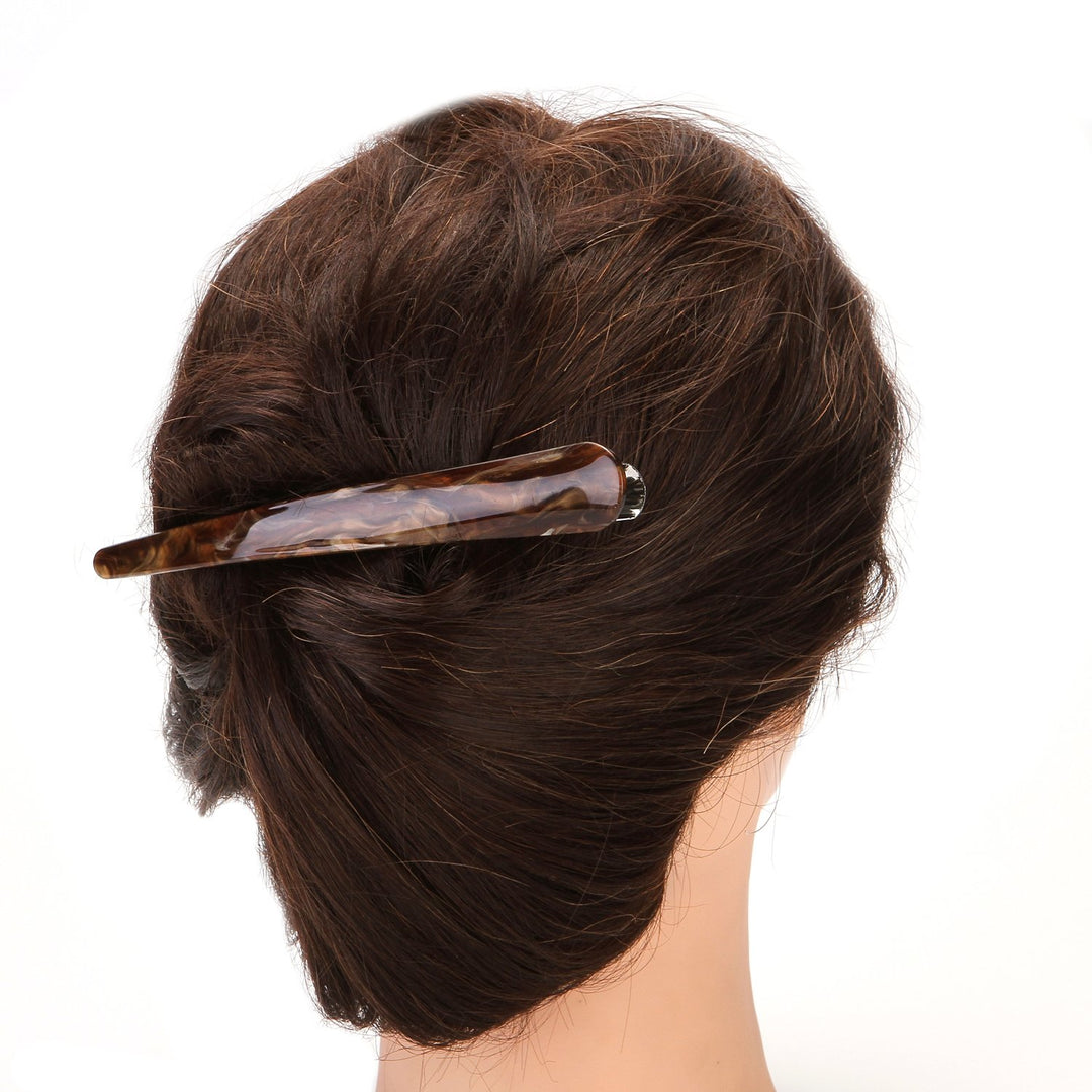 Yishenyishi 2Pcs:Duck Teeth Bows Hair Clips Grip Crocodile Accessories Hairpins Chic Styling Claw Barrettes Makeover Pinch Clip-Classic Khaki+Brown