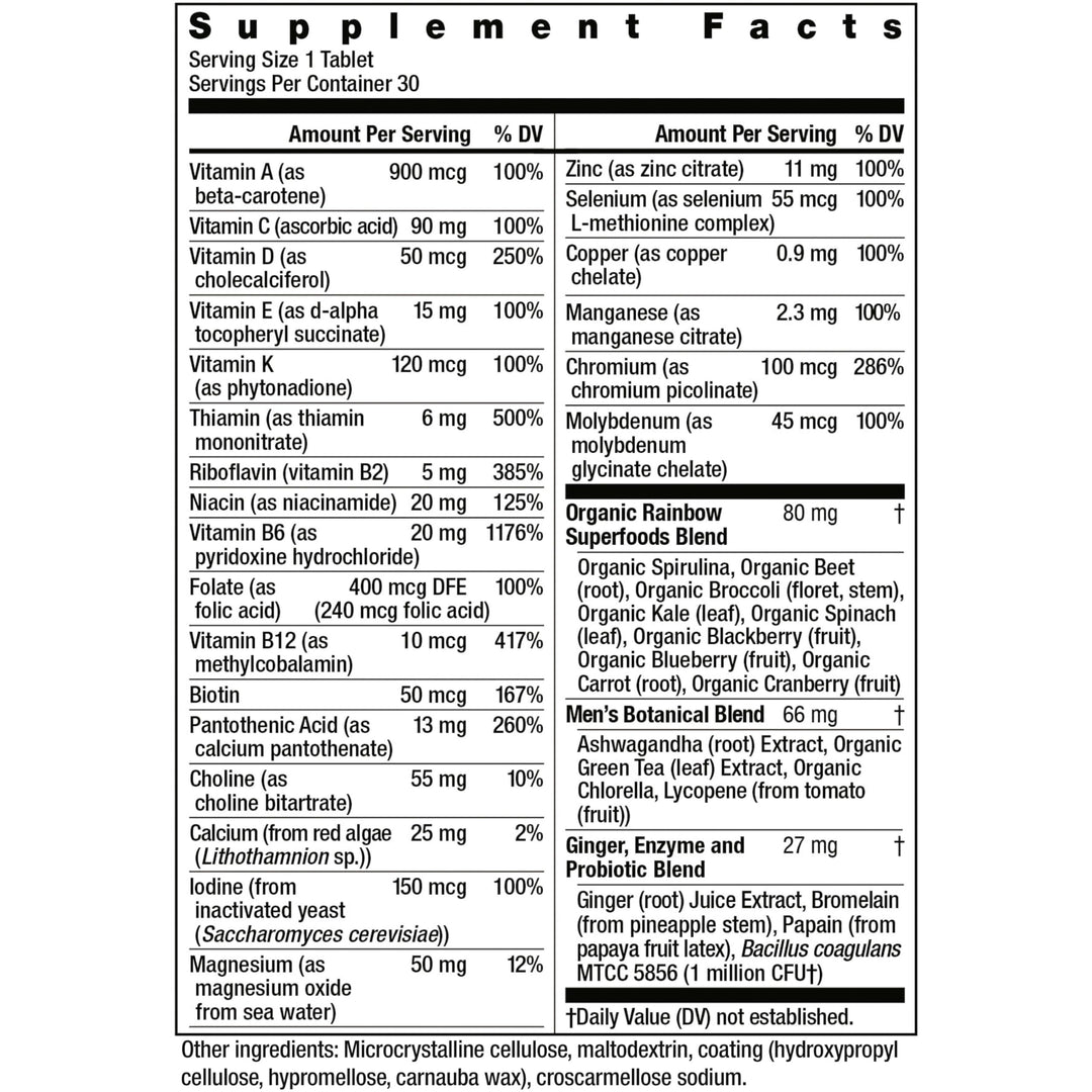 Rainbow Light Mens One Multivitamin, Men&#39;s Dail