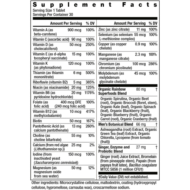 Rainbow Light Mens One Multivitamin, Men&#39;s Dail