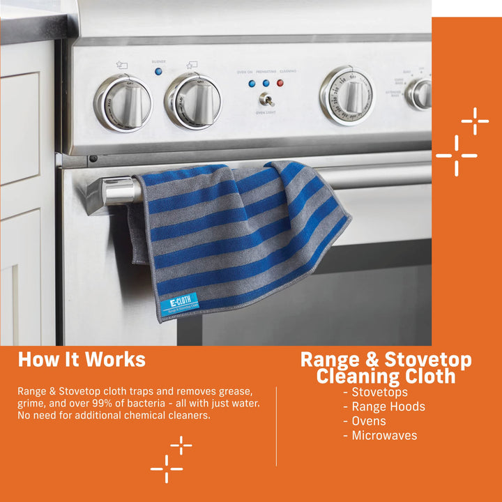 E-Cloth Range &amp; Stovetop Cleaning Cloth, Reusab