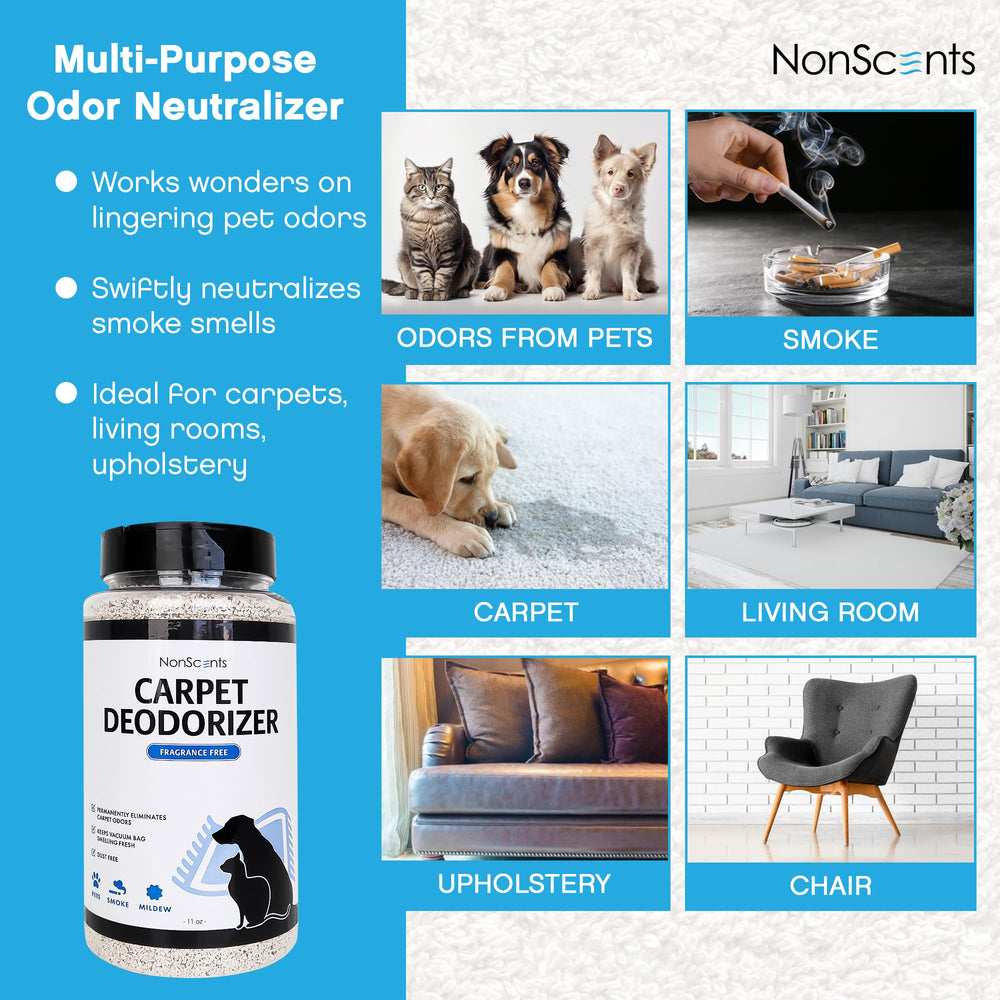 NonScents Carpet & Rug Odor Eliminator - Safe &