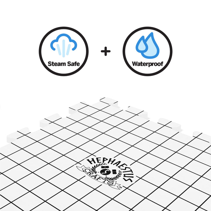 Crafts Blocking Mats for Knitting - Pack of 9 GRAY Blocking Boards with Grids for Needlepoint or Crochet. 150 T-pins