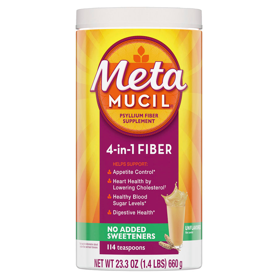 Metamucil, Unflavored Psyllium Husk Powder Fiber Supple