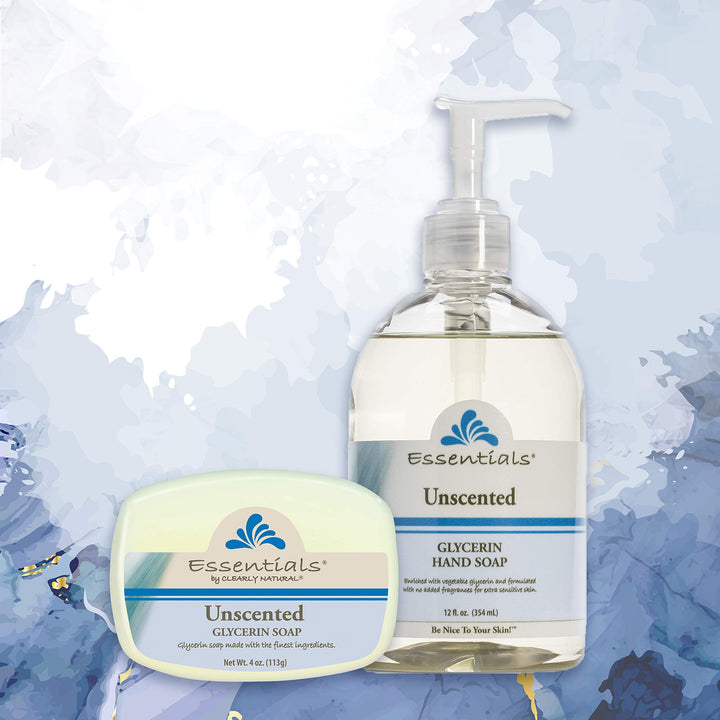 Glycerine Bar Soap, Unscented, 3 Count, 4 oz each