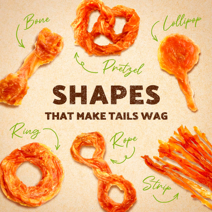 Afreschi Turkey Tendon for Dogs, Dog Treats for Signature Series, All Natural Human Grade Puppy Chew, Turkey Sourced from USA, Hypoallergenic, Rawhide Alternative, 40 Units/Box Ring (Small)